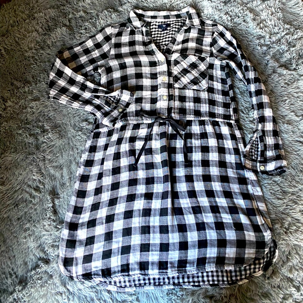GAP Buffalo Plaid Flannel Dress